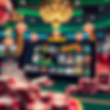 Diverse Online Gambling Platform An overview of an online gambling platform showcasing diverse games and vibrant interface