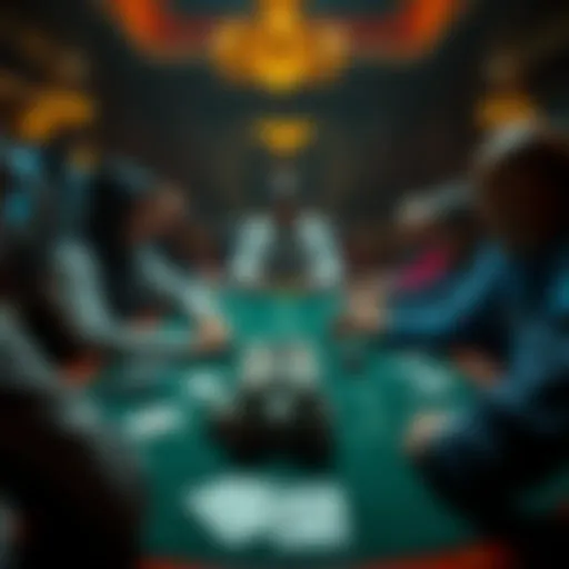 Strategic card play at a poker table