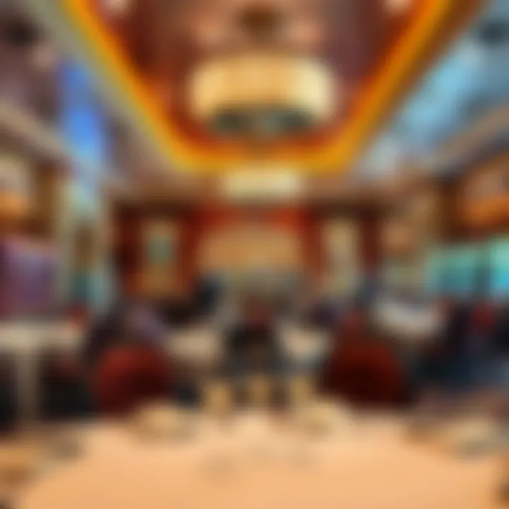 Elegant dining area in the casino