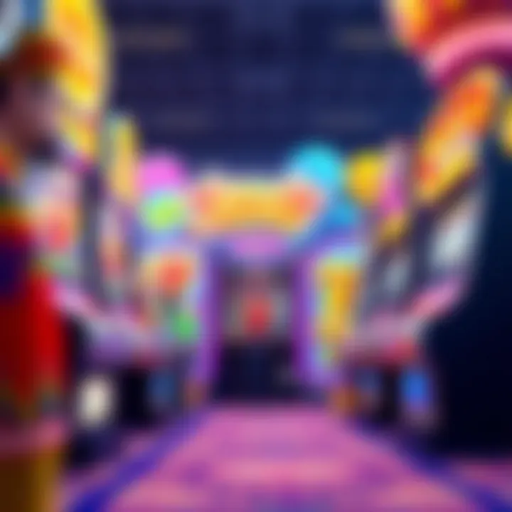 Exciting slot game graphics showcasing various themes