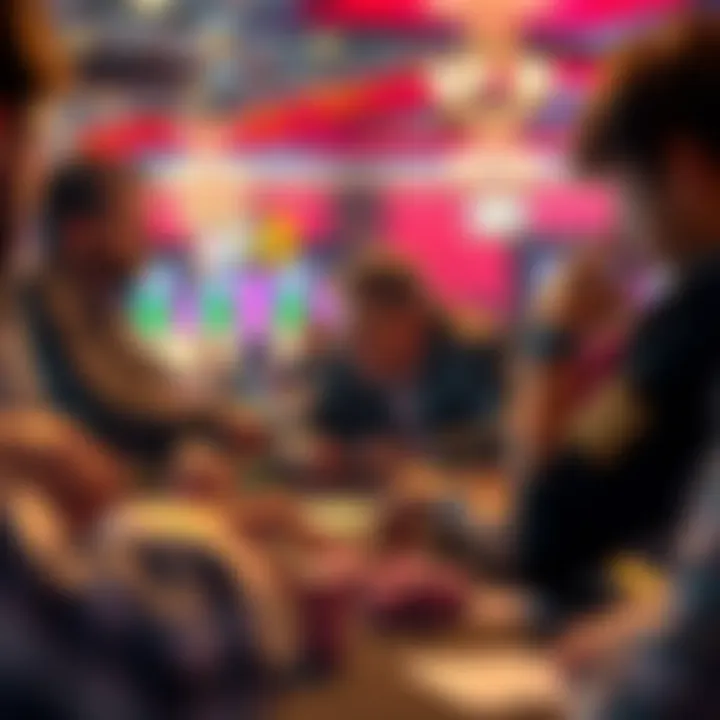 Strategic Decisions in Poker Players engaged in strategic decision-making at the tournament