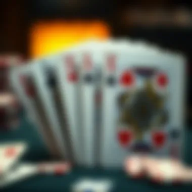 A close-up of a deck of cards showcasing various tricks