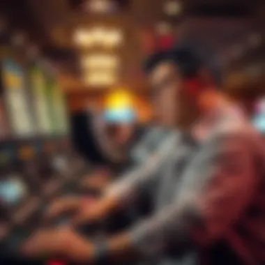 An individual maintaining emotional discipline while playing keno