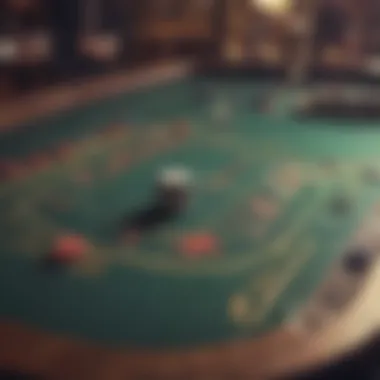 Exploring Blackjack Table Dynamics Strategic layout of a blackjack table highlighting gameplay dynamics