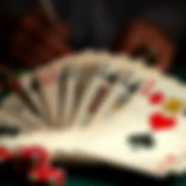 Artful Array of Playing Cards An artful display of various playing cards fanned out