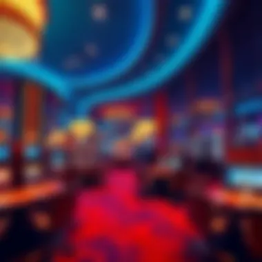 Trendy Gaming Area at MGM Las Vegas Trendy casino gaming area at MGM Las Vegas