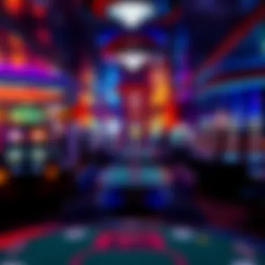 Interior of a lively Mississippi River boat casino filled with gaming tables