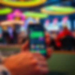 Mobile sports betting app interface