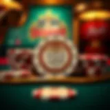 An elegant display of the Monte Carlo Poker Club chip set showcasing its intricate design.