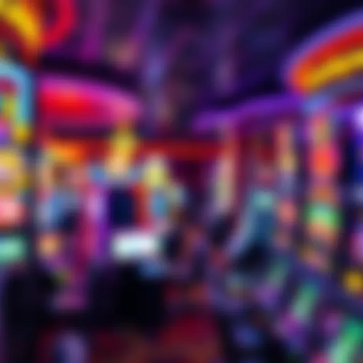 A vibrant gaming floor filled with various slot machines and table games, reflecting excitement.