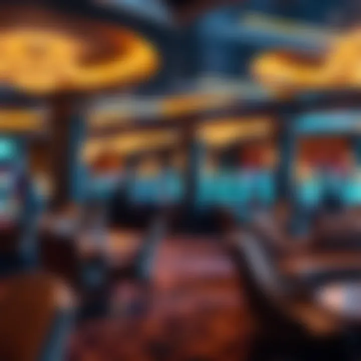 A relaxing lounge area within the casino where guests can unwind between games.