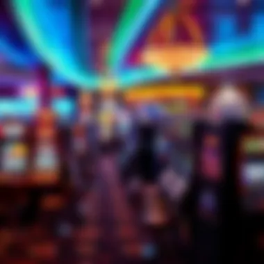 Overview of a busy Atlantic City casino floor filled with slot machines