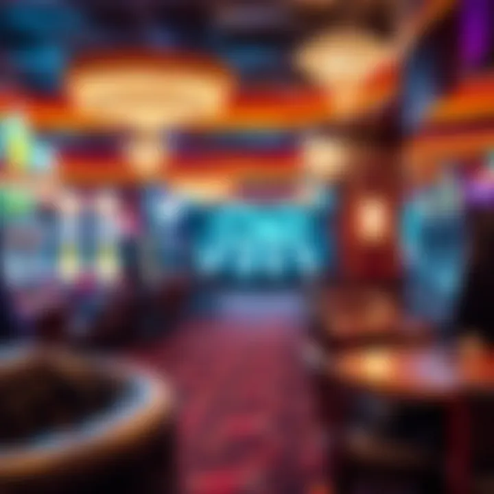 Relaxing lounge area within a casino, showcasing leisure and comfort