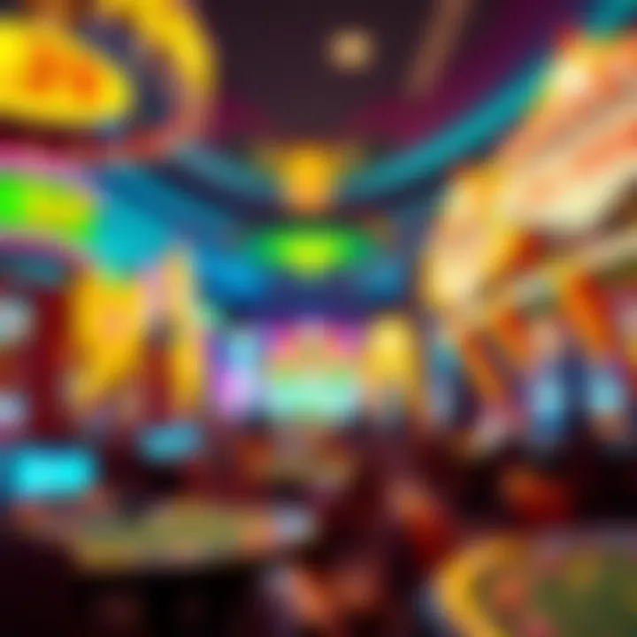 Vibrant Atmosphere of a Las Vegas Casino Vibrant atmosphere of a Las Vegas casino