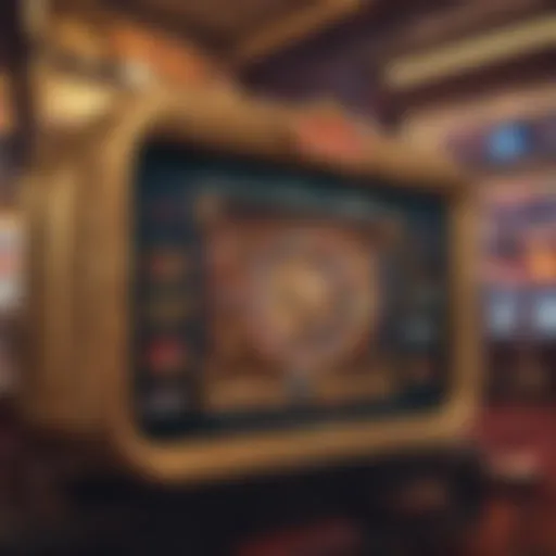 A sophisticated login interface on a casino website