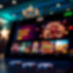 Bird's eye view of the Newcastle Casino website interface showcasing various games.