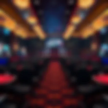 Seating arrangement highlighting different sections of the venue