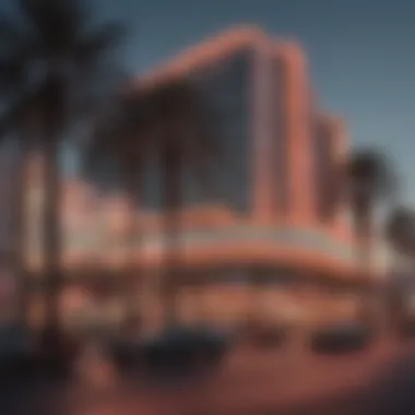 Vintage photograph showcasing the original Palms Casino