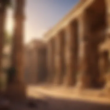 A serene gaming environment reflecting ancient Egyptian themes