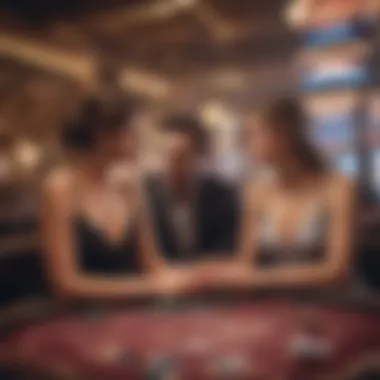 Engagement in Gaming An engaging scene of players immersed in a lightning casino game environment