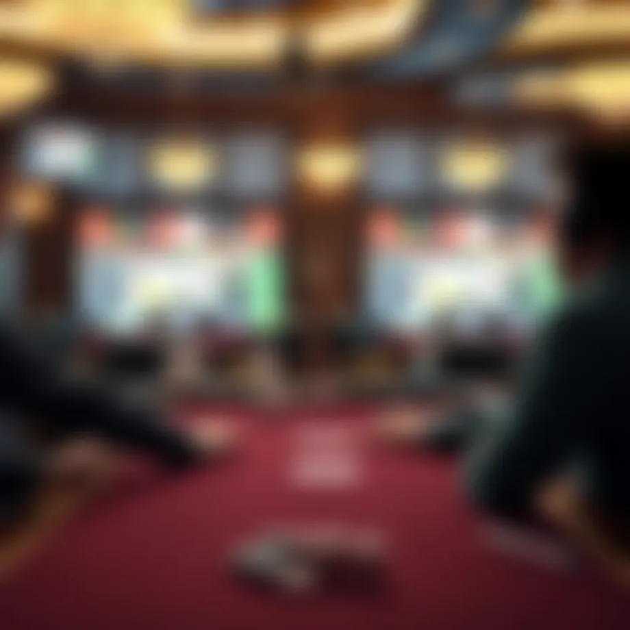 Online poker game setup