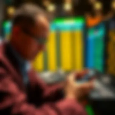 Analyzing Betting Odds A close-up of a person analyzing odds and selecting bets on a mobile device.