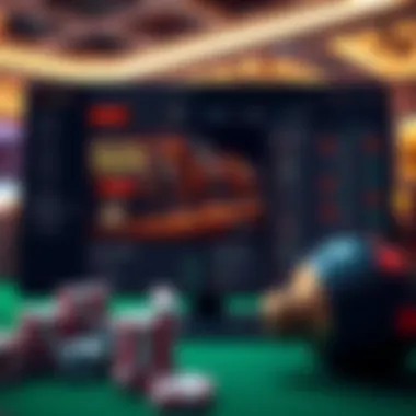 Racing Betting Site Interface An overview of a racing betting website interface showcasing various options and features.