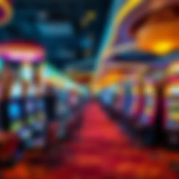 Diverse Gaming Experience Vibrant casino floor filled with diverse gaming options
