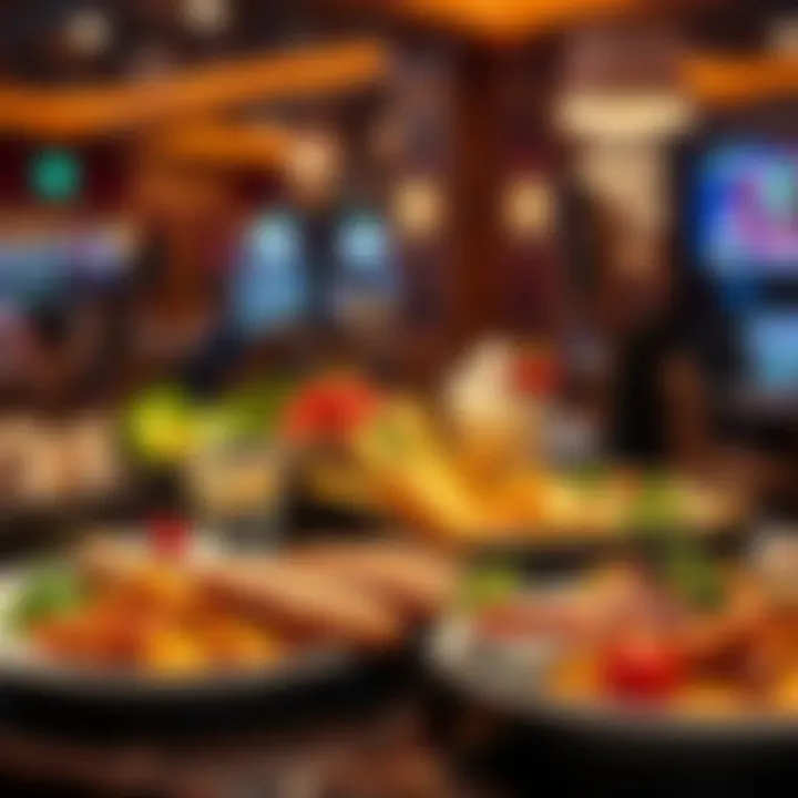 An assortment of gourmet dishes from the casino's fine dining options