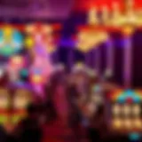 A casino floor bustling with activity during peak hours