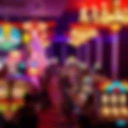 A casino floor bustling with activity during peak hours