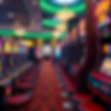 Quiet Time for Slots A quiet gaming area showcasing slot machines