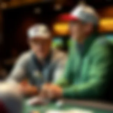 A golfer receiving expert tips from a seasoned coach