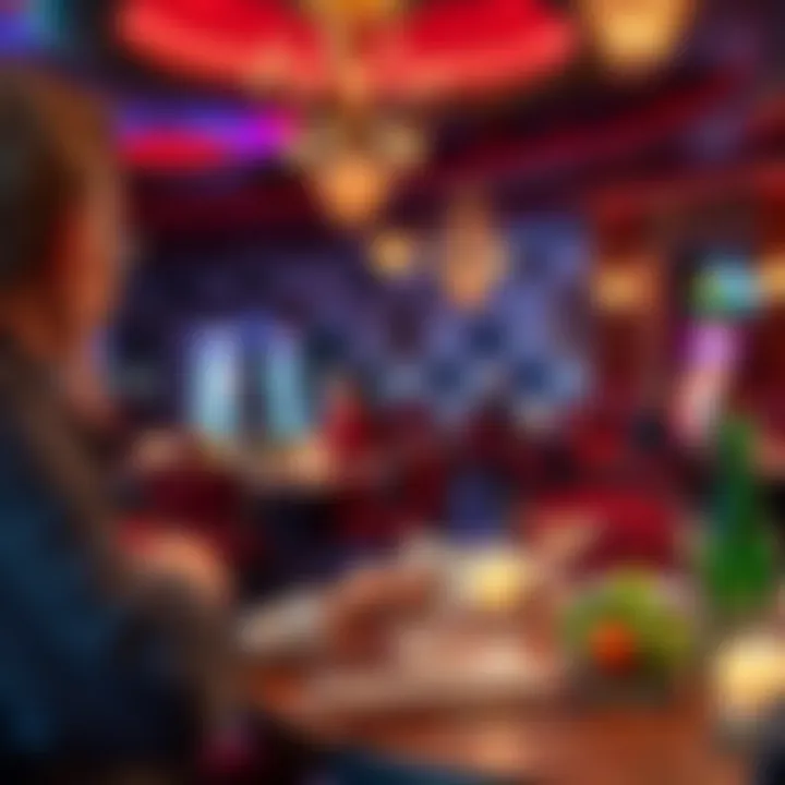 Gourmet dining experience at a casino