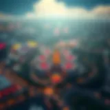 Aerial view of the proposed casino site in Charlotte