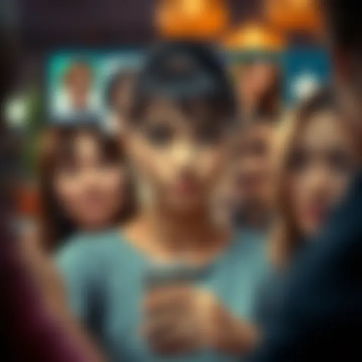 Emotional Resonance in Random Video Chats A collage of expressions illustrating emotional connections in chats