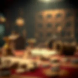 Ancient gambling artifacts showcasing historical betting practices