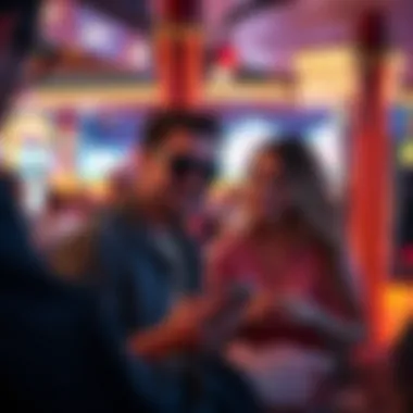 Gambling enthusiasts engaging with digital content