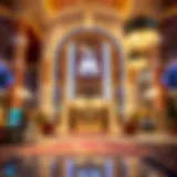 Luxurious lobby of The M Hotel and Casino