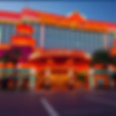 Vibrant Architecture of Tropicana Casino Exterior view of Tropicana Casino showcasing its vibrant architecture