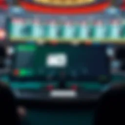 Overview of an online blackjack interface