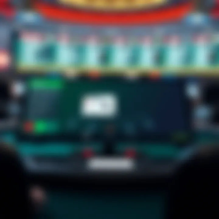 Overview of an online blackjack interface