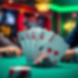 Illustration of a full house hand in poker