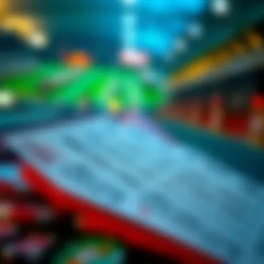 Odds and Betting Insights Close-up of betting tickets and odds