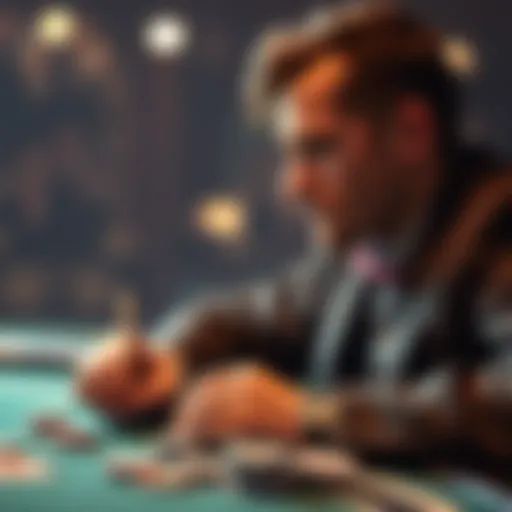 Conceptual representation of overcoming challenges in gambling