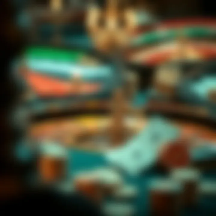 Illustration of psychological factors influencing gambling behavior