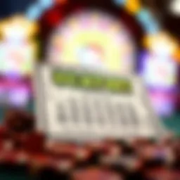 Visual representation of scratch-off ticket mechanics