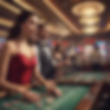 An engaging atmosphere of a Las Vegas casino filled with enthusiastic players